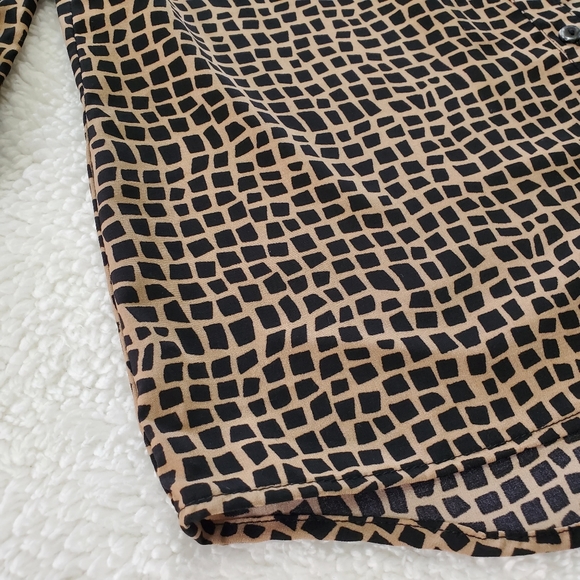 Elementz Button Down Blouse Sz M Petite - Picture 7 of 12